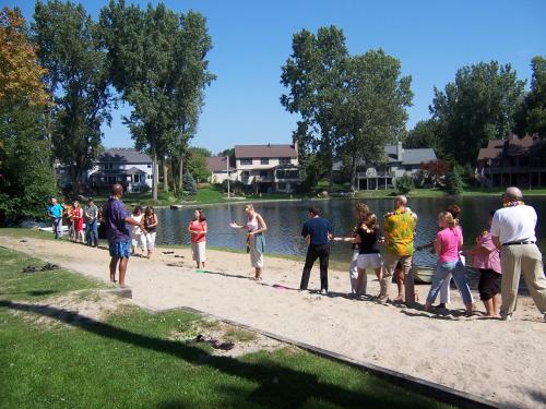 A Team Challenge at Annual Summer Luau